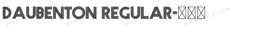 Daubenton Regular字体转换